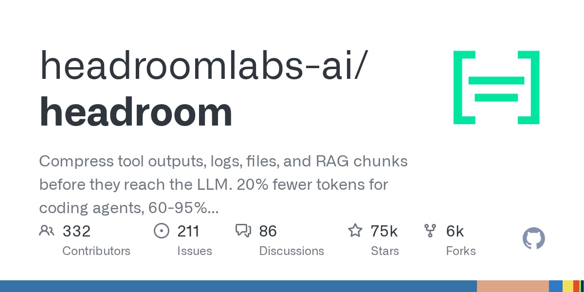 Headroom open-source repository social preview card